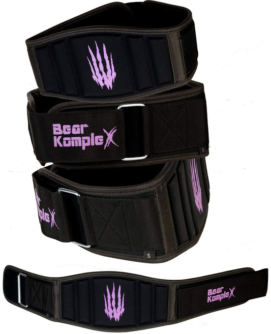 Bear KompleX Weight Lifting Belt for Men & Women - 6" Adjustable, Comfortable & Low Profile Heavy Duty Belt for Powerlifting, Cross Training, Squats & Deadlifts