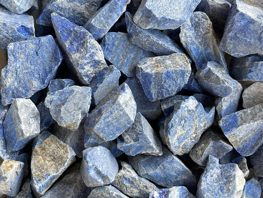 GAF TREASURES Wholesale Raw Lapis Lazuli Crystals, Natural Lapis Lazuli Stone, Natural Rough Lapis Lazuli Crystals, Lapis Lazuli Rough, Healing Crystals (Lapis Lazuli, 0.25 Pound)