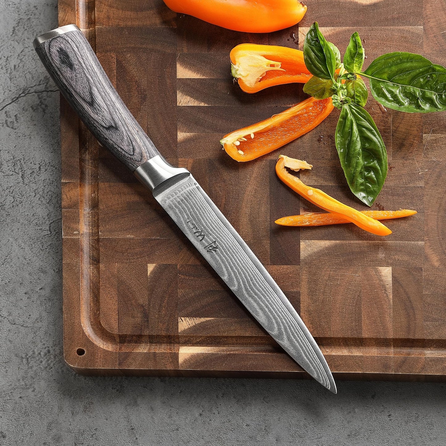 Wakoli EDIS 6-Piece Damascus Kitchen Knife Set – Professional Chef Knives Set with VG10 Core Blades, 67-Layer Damascus Steel & Ergonomic Pakkawood Handles – Premium Kitchen Knives in Elegant Gift Box