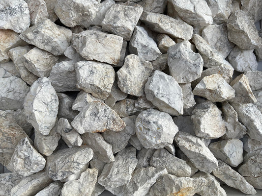 GAF TREASURES Wholesale Raw White Howlite Crystals, Natural White Howlite Stone, Natural Rough White Howlite Crystals, White Howlite Rough, White Howlite Healing Crystals (White Howlite, 0.5 Pound)