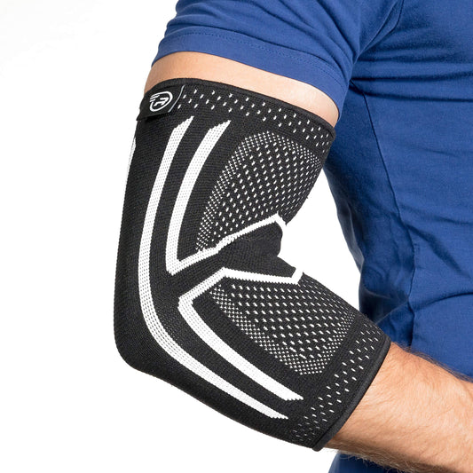 Run Forever Elbow Compression Sleeve for Men & Women | Forearm & Elbow Sleeve for Weightlifting, Workout, Exercise, Golf & Tennis | Elbow Brace for Tendonitis, Arthritis, Bursitis, & Pain Relief